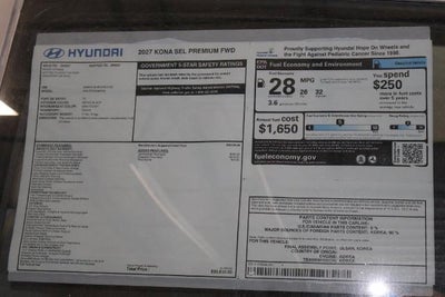 2027 Hyundai KONA SEL Premium FWD