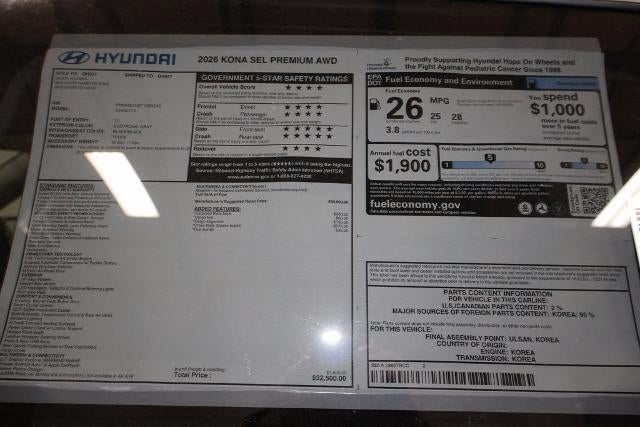 2026 Hyundai KONA SEL Premium AWD *Ltd Avail*