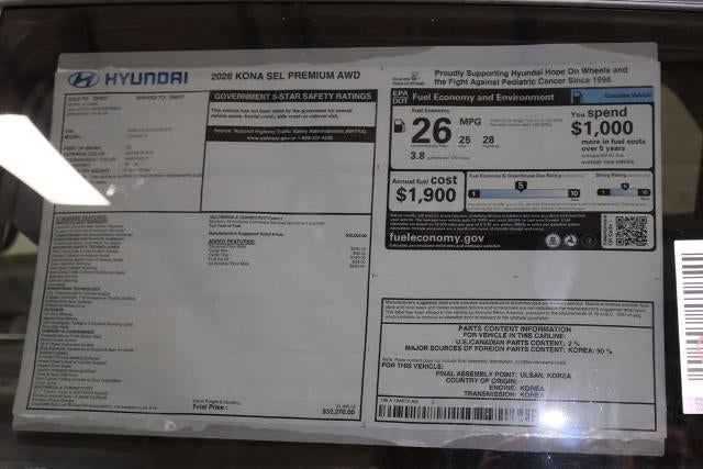 2026 Hyundai KONA SEL Premium AWD