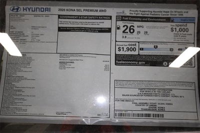2026 Hyundai KONA SEL Premium AWD *Ltd Avail*