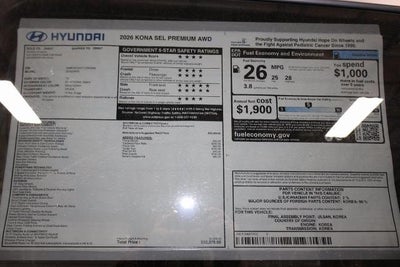 2026 Hyundai KONA SEL Premium AWD *Ltd Avail*