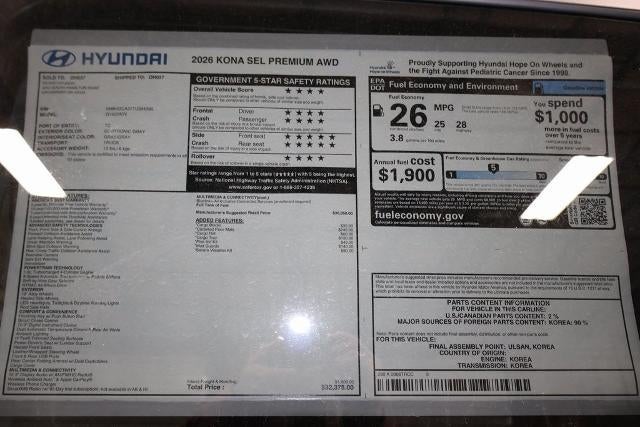2026 Hyundai KONA SEL Premium AWD *Ltd Avail*
