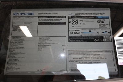 2027 Hyundai KONA Limited FWD