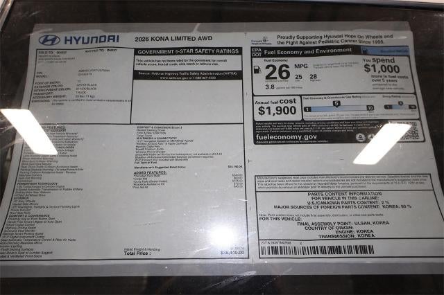 2026 Hyundai KONA Limited AWD *Ltd Avail*