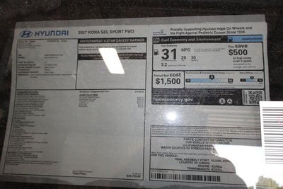 2027 Hyundai KONA SEL Sport FWD