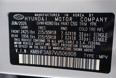 2027 Hyundai KONA SEL Sport FWD