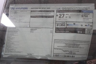 2026 Hyundai KONA SEL Sport AWD *Ltd Avail*