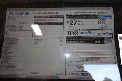 2027 Hyundai KONA SEL Sport AWD