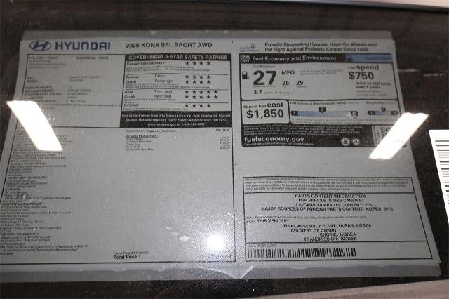 2026 Hyundai KONA SEL Sport AWD *Ltd Avail*