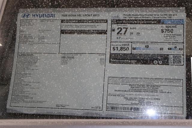 2026 Hyundai KONA SEL Sport AWD *Ltd Avail*