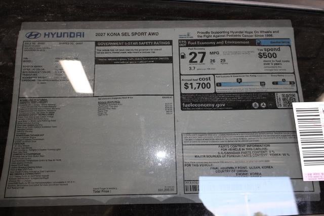 2027 Hyundai KONA SEL Sport AWD