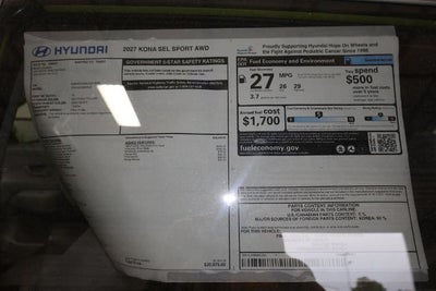 2027 Hyundai KONA SEL Sport AWD
