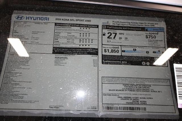 2026 Hyundai KONA SEL Sport AWD