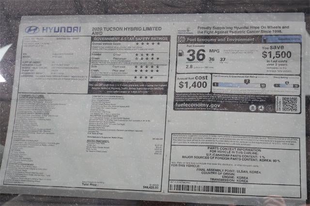 2026 Hyundai TUCSON Hybrid Limited AWD