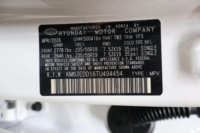 2026 Hyundai TUCSON Hybrid Limited AWD