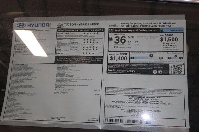 2026 Hyundai TUCSON Hybrid Limited AWD