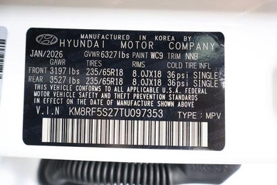 2026 Hyundai PALISADE SE FWD