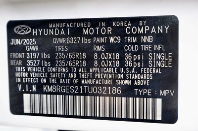 2026 Hyundai PALISADE SEL Convenience AWD