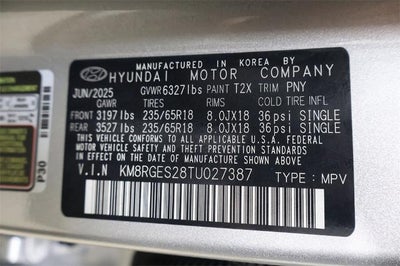 2026 Hyundai PALISADE SEL Convenience AWD