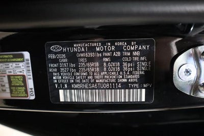 2026 Hyundai Palisade Hybrid SEL Premium 7P AWD