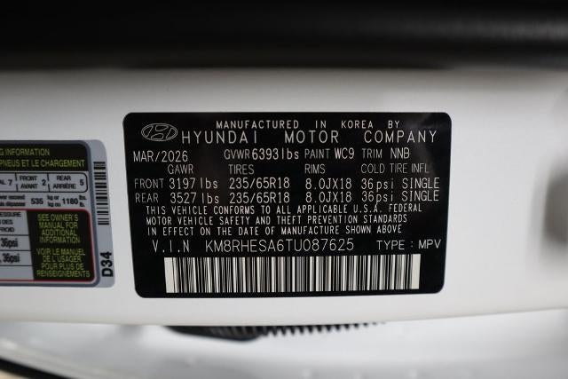 2026 Hyundai Palisade Hybrid SEL Premium 7P AWD