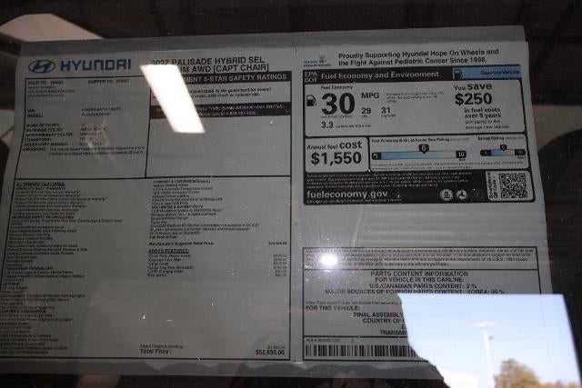 2027 Hyundai PALISADE HYBRID SEL Premium 7P AWD