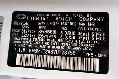 2027 Hyundai Palisade Hybrid SEL Premium 7P AWD