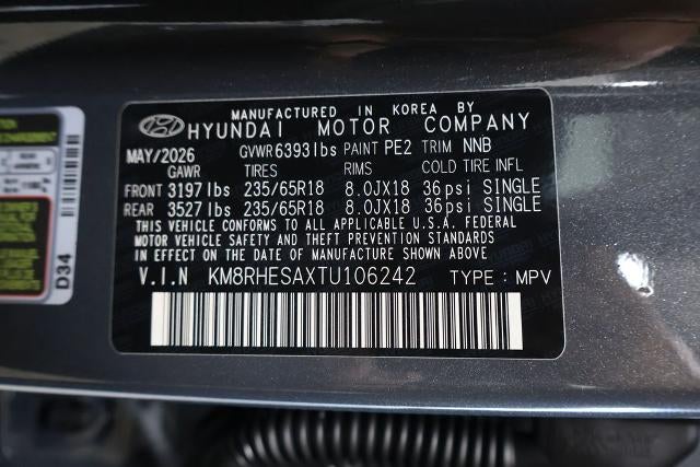 2026 Hyundai Palisade Hybrid SEL Premium 7P AWD