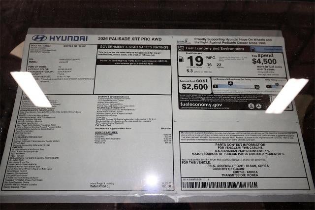 2026 Hyundai PALISADE XRT Pro AWD