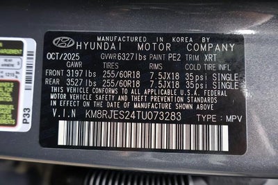 2026 Hyundai PALISADE XRT Pro AWD