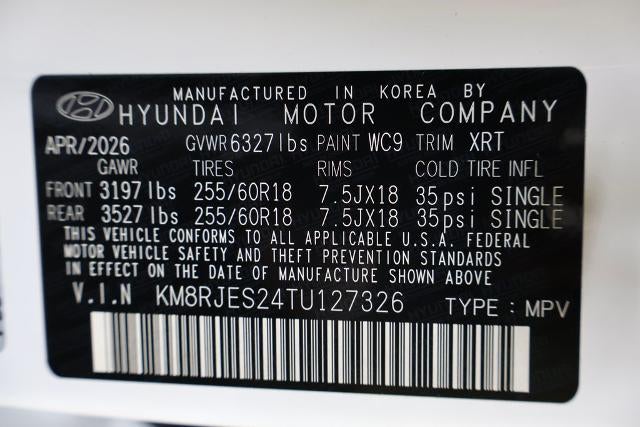 2026 Hyundai PALISADE XRT Pro AWD