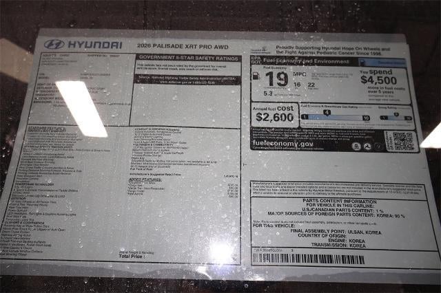 2026 Hyundai PALISADE XRT Pro AWD