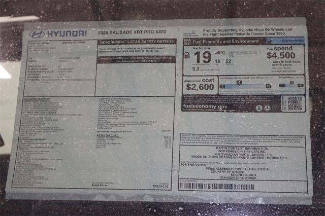 2026 Hyundai PALISADE XRT Pro AWD