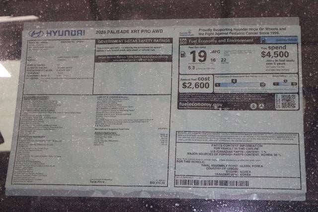 2026 Hyundai PALISADE XRT Pro AWD