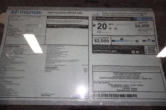 2026 Hyundai PALISADE Limited AWD