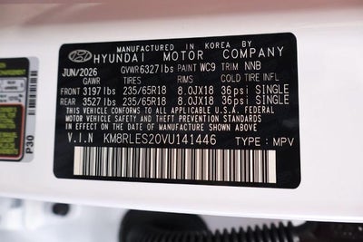 2027 Hyundai PALISADE SEL 7P AWD