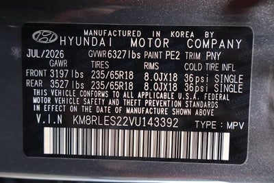 2027 Hyundai PALISADE SEL 8P AWD
