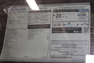 2026 Hyundai PALISADE SEL 7P AWD