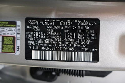 2026 Hyundai Palisade Hybrid SEL 8P AWD
