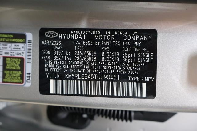 2026 Hyundai Palisade Hybrid SEL 8P AWD