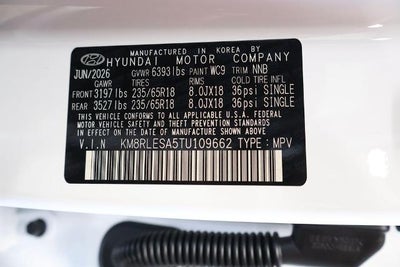 2026 Hyundai Palisade Hybrid SEL 7P AWD