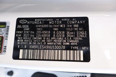 2027 Hyundai PALISADE HYBRID SEL 7P AWD