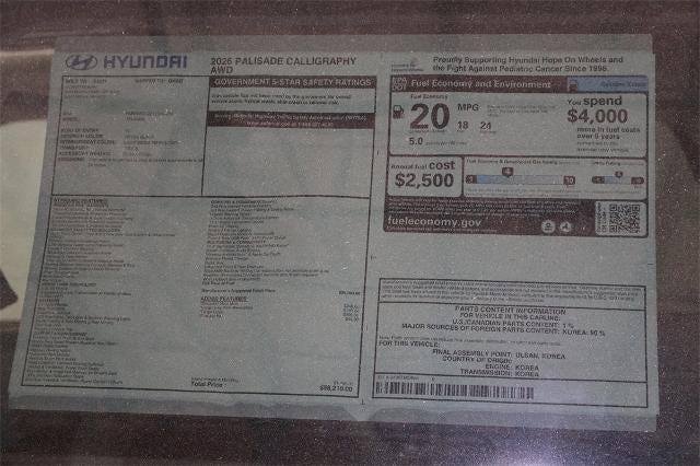 2026 Hyundai PALISADE Calligraphy AWD