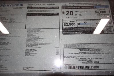 2026 Hyundai PALISADE Calligraphy AWD