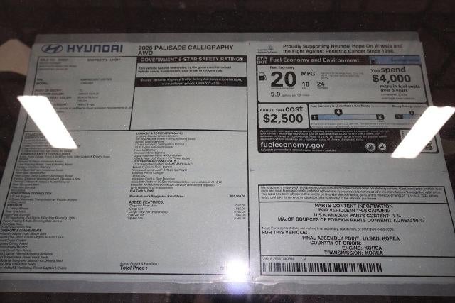 2026 Hyundai PALISADE Calligraphy AWD