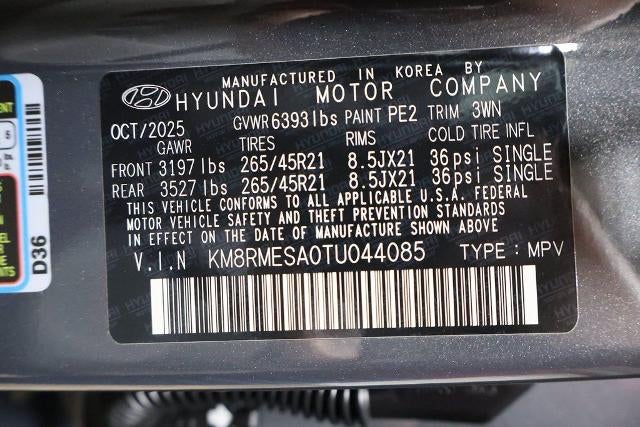 2026 Hyundai Palisade Hybrid Calligraphy AWD