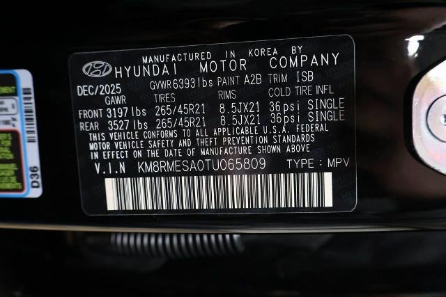 2026 Hyundai Palisade Hybrid Calligraphy AWD