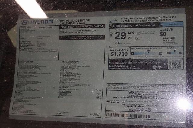 2026 Hyundai Palisade Hybrid Calligraphy AWD
