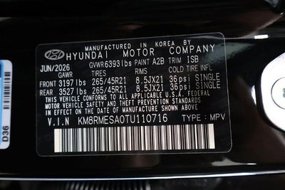 2026 Hyundai Palisade Hybrid Calligraphy AWD
