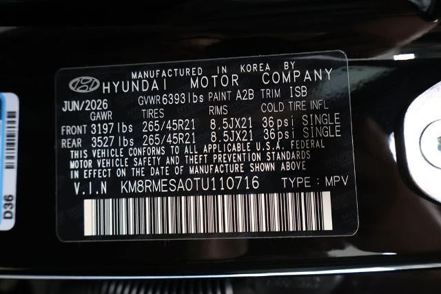 2026 Hyundai Palisade Hybrid Calligraphy AWD